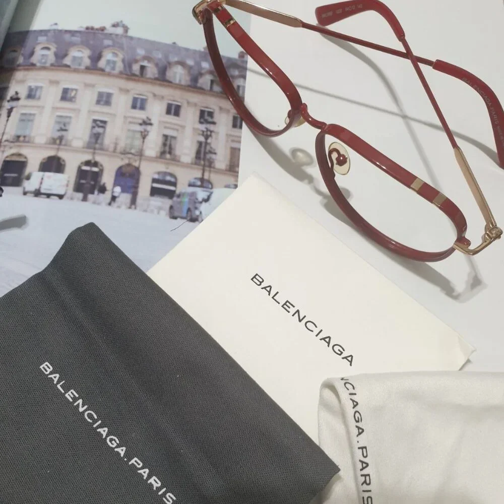 Balenciaga Eyeglasses Optical Frame With Case Women Fashion Formal Accessory